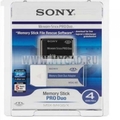 Flash карты памяти Memory Stick Pro Duo Sony на 4 Гб