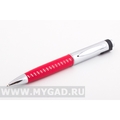 ЮСБ ручка MG17350.R.8gb со съемным портом и с красной кожаной вставкой