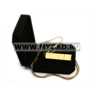 USB флеш-диск на 32 GB, золотой, металл, MG17201.GD.32gb с лого