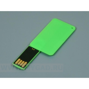 USB флеш-диск на 8 GB, желтый, черный, синий, красный,зеленый, оранжевый, белый, пластик, MG17Mini_Card1.8gb с лого
