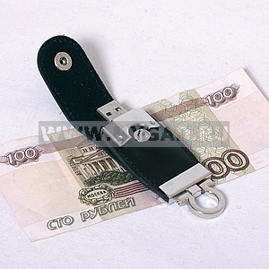 USB флеш-диск на 8 GB, черный, кожа (иск.,пресс.,натур.), металл, MG17209.BK.8gb с лого