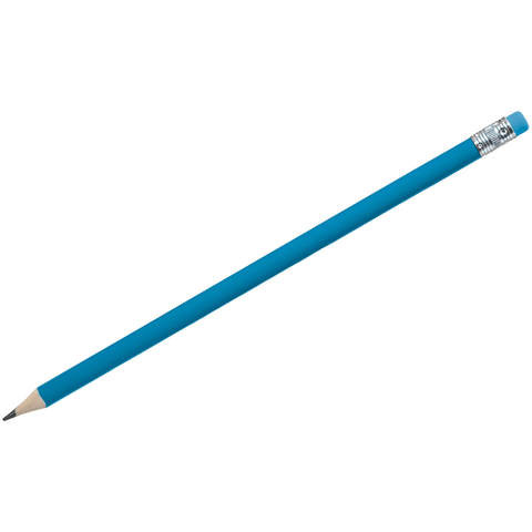 Голубой карандаш простой wood color, дерево