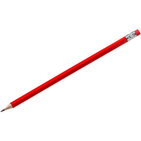 Красный карандаш треугольный wood color, дерево