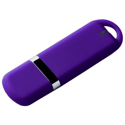 Фиолетовая MEDIUM PURPLE C флешка 16 гб, пластик и soft-touch «МИРАКС-СОФТ»